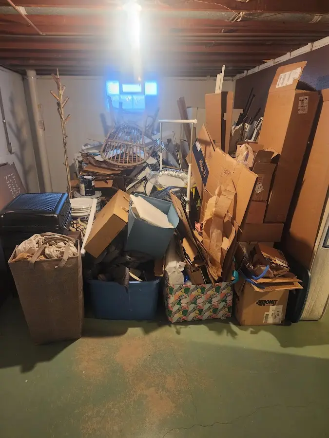 Roll-off dumpster container at job site for 20 Yard Dumpster Rental in North Ogden